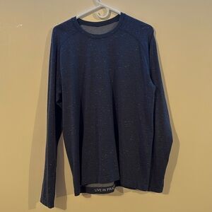 Lulu lemon navy blue long sleeve shirt